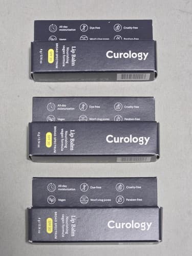 Lot of 3 Curology Lip Balm SPF 30 Broad Spectrum Sunscreen NEW Exp 07/2026 #R91r