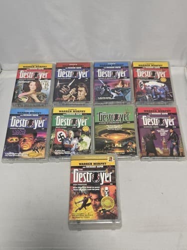 Lot 9 Destroyer Cassette Audiobooks Remo Williams Series Murphy Sapir Action