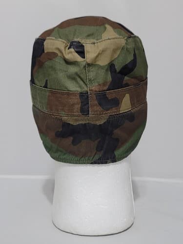 US Army BDU Camouflage 6 7/8 Cold Weather Patrol Cap #88p - Thumbnail 3