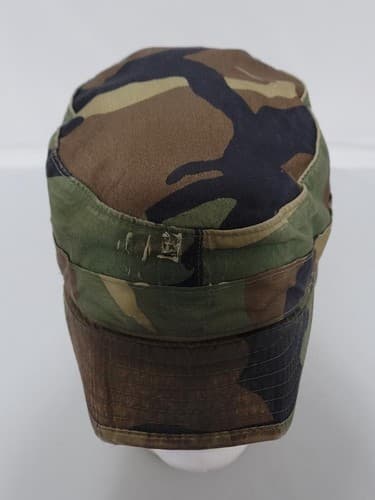 US Army BDU Camouflage 6 7/8 Cold Weather Patrol Cap #88p - Thumbnail 5