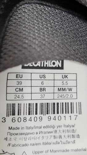 New - Decathlon B'Twin 500 Black Bicycle Shoes Size: (US - 6) (NO BOX!) #78m - Thumbnail 8