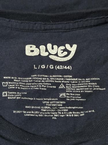 Large - Bluey Shirt Short Sleeve #F86f - Thumbnail 3