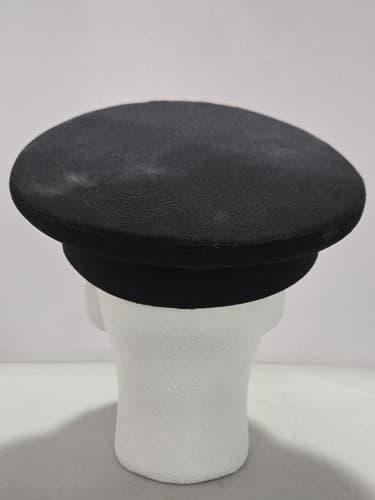 Chicago Art Caps Military Dress Hat Black Service Cap Size 7 5/8 Uniform - Thumbnail 3