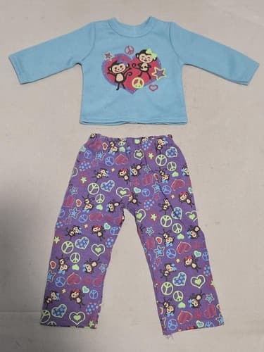 American Girl Doll Clothes Pajama Outfit Shirt Pants 18 Inch