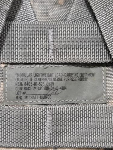 USGI ACU/UCP MOLLE Lot of 4: IFAK Pouch w/ Insert + Grenade Pouch + Canteen - Thumbnail 9