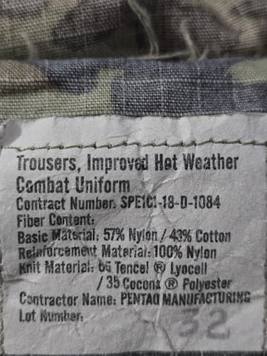 US Army IHWCU OCP Pants X-Large Long 8415-01-670-6195 Multicam Trousers - Thumbnail 3