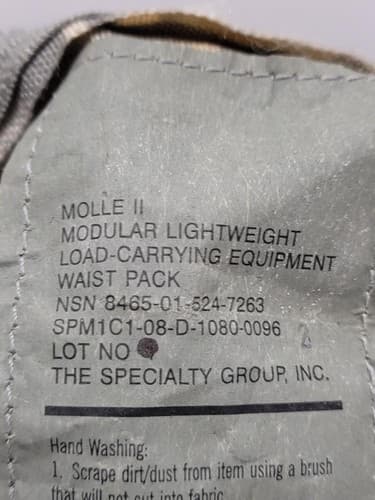 MOLLE II WAIST PACK, ARMY ACU DIGITAL CAMO #35s - Thumbnail 4