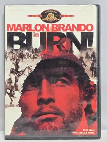 Burn! DVD Marlon Brando Gillo Pontecorvo Classic 1969 Historical Drama #C9A3