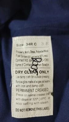 ASU Blue Pants Men's 34R #5w - Thumbnail 3