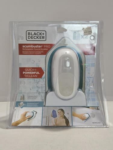 BLACK+DECKER BHPC210 Scumbuster Pro Rechargeable Power Scrubber/Stand #M34m - Thumbnail 2