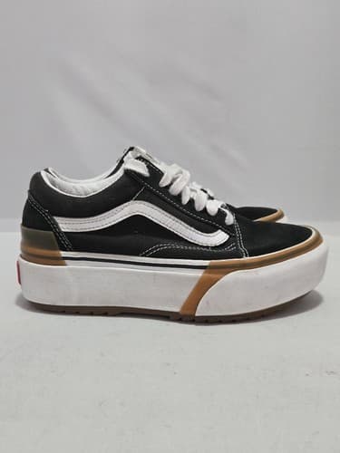 Vans Old Skool Stackform Black White Platform Shoes Men 4 / Women 5.5 VGC #S60s - Thumbnail 3
