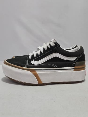 Vans Old Skool Stackform Black White Platform Shoes Men 4 / Women 5.5 VGC #S60s - Thumbnail 5