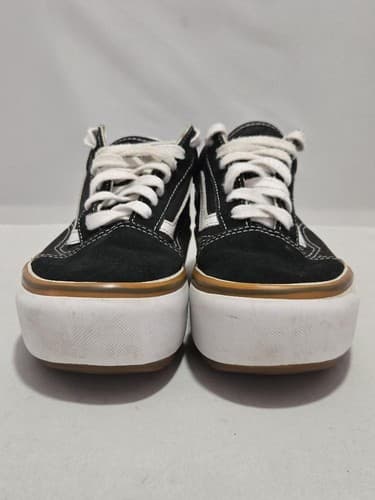 Vans Old Skool Stackform Black White Platform Shoes Men 4 / Women 5.5 VGC #S60s - Thumbnail 2
