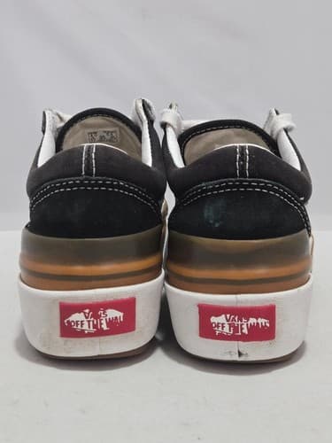 Vans Old Skool Stackform Black White Platform Shoes Men 4 / Women 5.5 VGC #S60s - Thumbnail 4