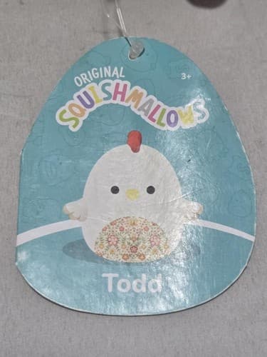 Squishmallows Todd The Rooster 5" Plush Floral Belly Pattern Stuffed Toy #R60r - Thumbnail 3