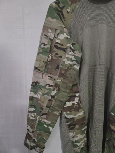 US Army ACS Combat Shirt Medium OCP Multicam Flame Resistant FR VGC R32r - Thumbnail 2
