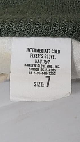U.S. Military Int Flyer Gloves Size: (7) #74n - Thumbnail 4