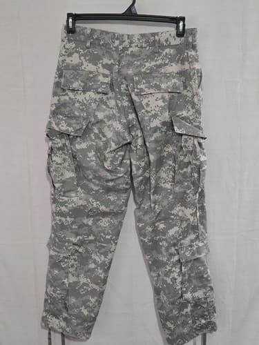 US Army ACU Digital Camo Combat Pants Small Short 27-31W 26-29” Inseam R26r - Thumbnail 3