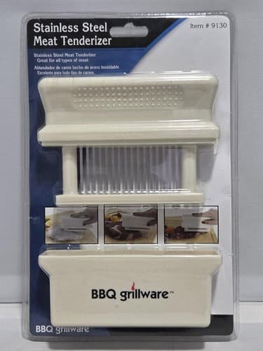 Mr. Bar-B-Q 16 Blade Meat Tenderizer Tool Kitchen BBQ Marinade Turbocharger R86r