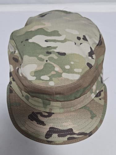 US Army OCP Patrol Cap Hat 7 5/8 Scorpion W2 Military 8415-01-630-8936 VGC #R44r - Thumbnail 5