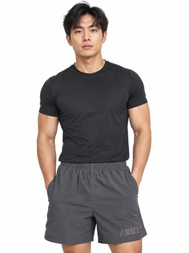 MEDIUM - APFU Shorts Army Black and Grey #77s