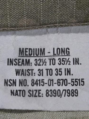 US Army IHWCU OCP Trousers Medium Long Hot Weather Combat Pants #S82v - Thumbnail 4