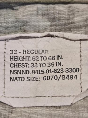 USGI OCP Multicam Coat/Jacket – 33 Regular – NSN 8415-01-623-3300#K16k - Thumbnail 7