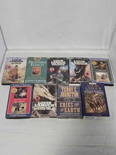 Lot of 9 Louis L’Amour Audio Books Western Cassette Tape Collection Vintage#O32o - Thumbnail 2