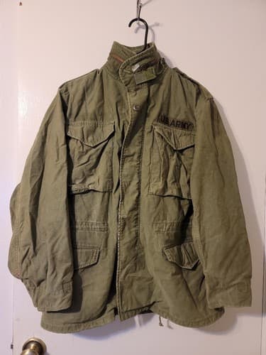 Vintage dated 1972 Coat Cold Weather Men Field Jacket Small/Regular #79w