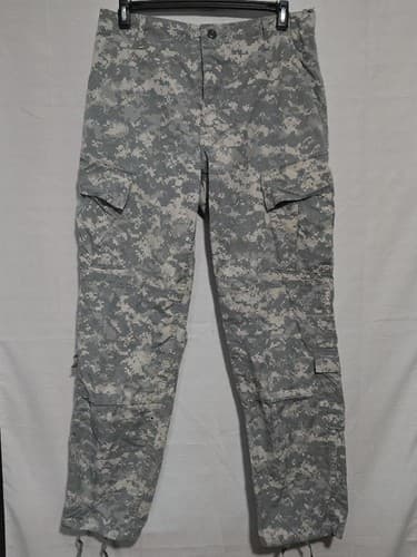 US Army ACU Digital Camo Pants Trousers MEDIUM LONG NSN 8415-01-585-9590 #O89o