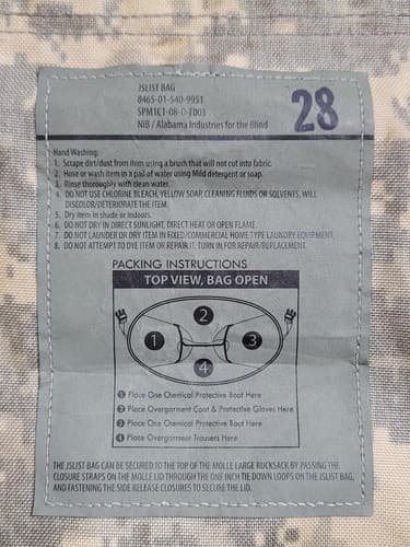 JSLiST BAG Chemical Protection Carry Bag Pack ACU Digital #8u - Thumbnail 3