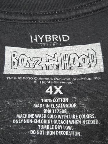 Boyz N The Hood Movie Logo T-Shirt 4XL Black Hybrid Apparel Graphic Tee VGC #R5r - Thumbnail 5