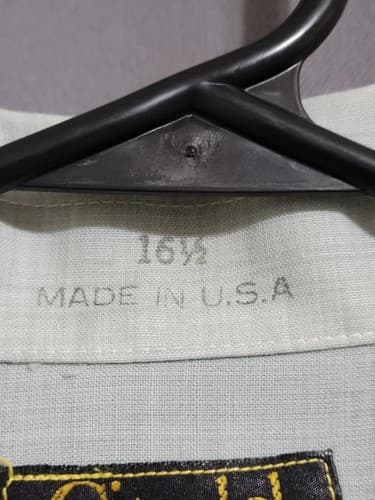 DSCP US Shirt Light Green Short Sleeve Size: (16 1/2) #20v - Thumbnail 2