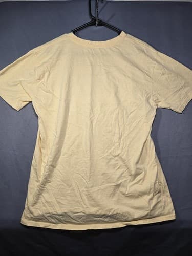 Texas Established 1845 Graphic T-Shirt Yellow Crew Neck Size Large #G65g - Thumbnail 6