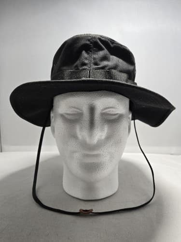 US Military Issued Type II Sun Hot Weather Boonie Hat Black Size 7 #G107g - Thumbnail 2