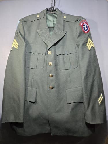US Army Class A Dress Green Uniform Jacket Recruiting Command Men's 42L #G112g - Thumbnail 2