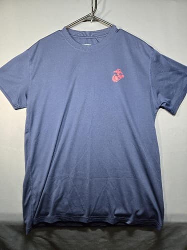 USMC United States Marines Moisture Wicking PT Shirt Navy Blue Men's Size XL