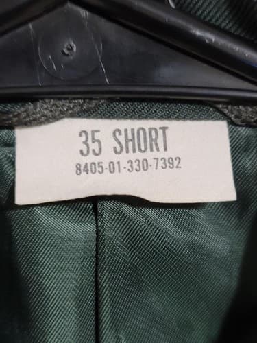 Vintage US Army Jacket Military Service Dress Uniform Size: 35/S #30u - Thumbnail 2