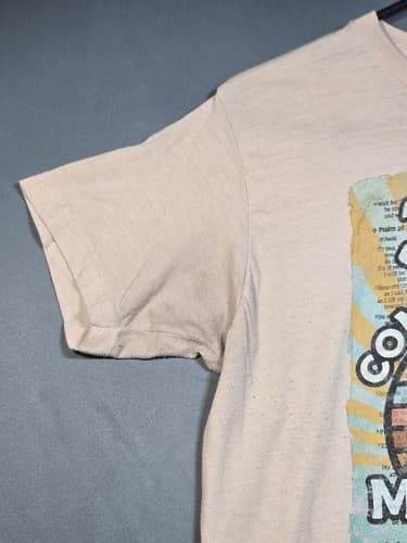 His Word Joy Comes In The Morning Christian Graphic T-Shirt Gray Sz Medium #G68t - Thumbnail 3
