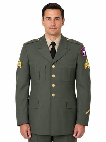 US Army Class A Dress Green Uniform Jacket Recruiting Command Men's 42L #G112g