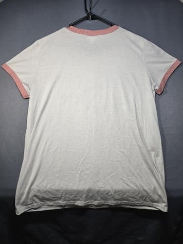 LuLaRoe "Have a Nice Day" Ringer Graphic T-Shirt Gray/Yellow Size 2XL #G67g - Thumbnail 6