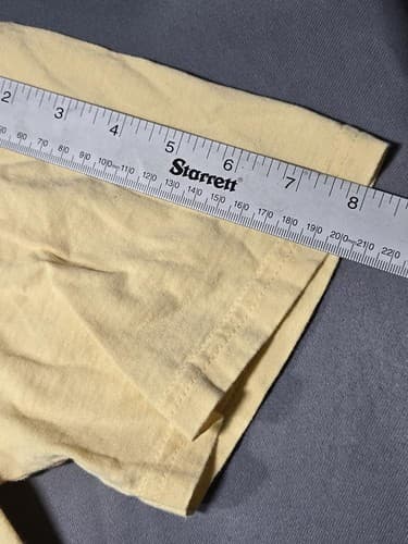 Texas Established 1845 Graphic T-Shirt Yellow Crew Neck Size Large #G65g - Thumbnail 9