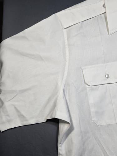 Defense Logistics Agency White Military Dress Shirt Men's Size 18 Regular #G105g - Thumbnail 3