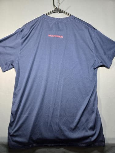 USMC United States Marines Moisture Wicking PT Shirt Navy Blue Men's Size XL - Thumbnail 5