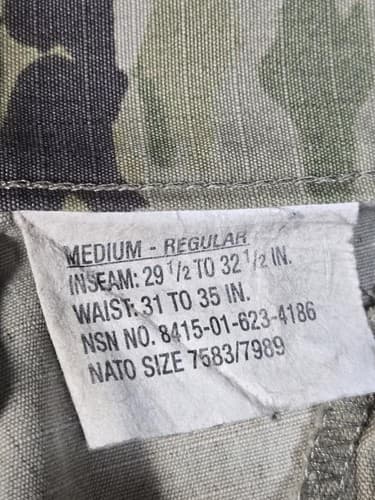 USGI Army OCP Multicam Combat Uniform Pants Medium Regular Flame Resistant #G65g - Thumbnail 5