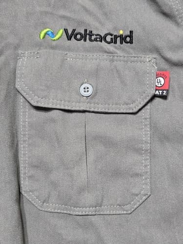 Lapco FR Flame Resistant Gray Work Shirt Reflective Tape Men's 2XL Regular #R79k - Thumbnail 6