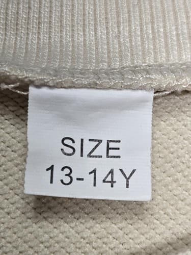 SHEIN Youth Size 13-14Y Cream Anime Girl Graphic Long Sleeve Sweatshirt #M53t - Thumbnail 7