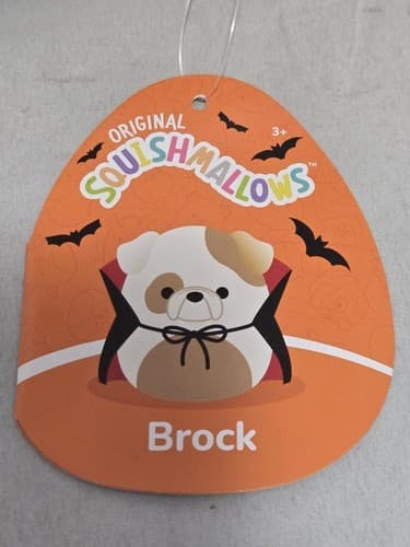Squishmallows Brock the Bulldog Vampire 8" Plush Halloween 2022 Squad Rare VGC - Thumbnail 5