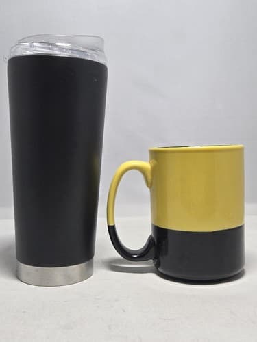 Lot of 2 US Army Coffee Mugs White Ceramic Military Pride Cup Set #T57t - Thumbnail 2