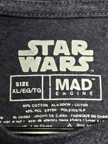 Star Wars Men's Mad Engine Anime Character Graphic Long Sleeve Shirt XL #R81k - Thumbnail 7